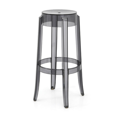 Black Lucite Kartell Ghost Stool