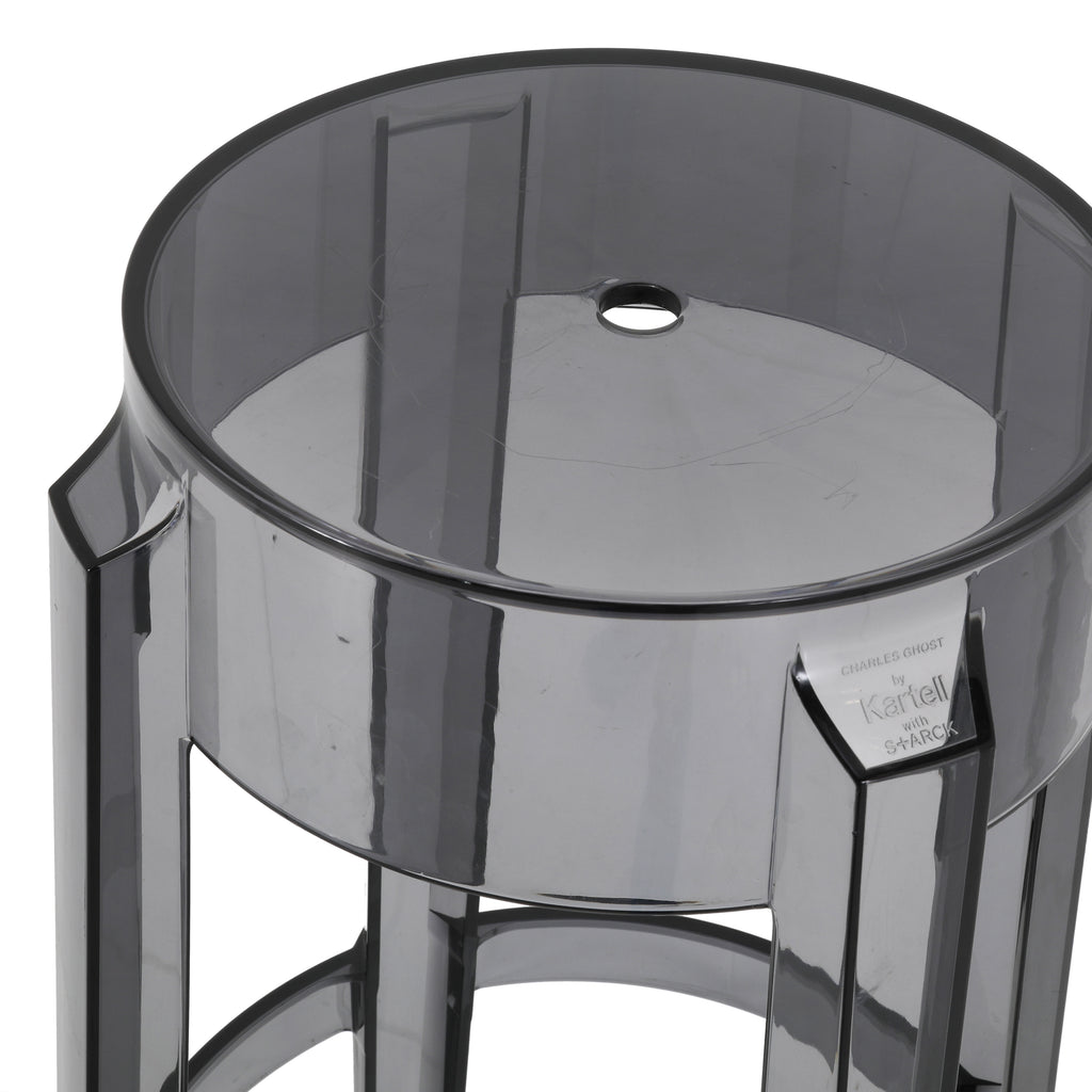 Black Lucite Kartell Ghost Stool
