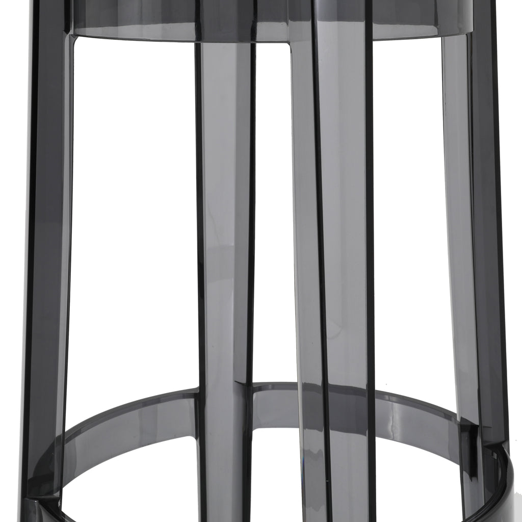 Black Lucite Kartell Ghost Stool