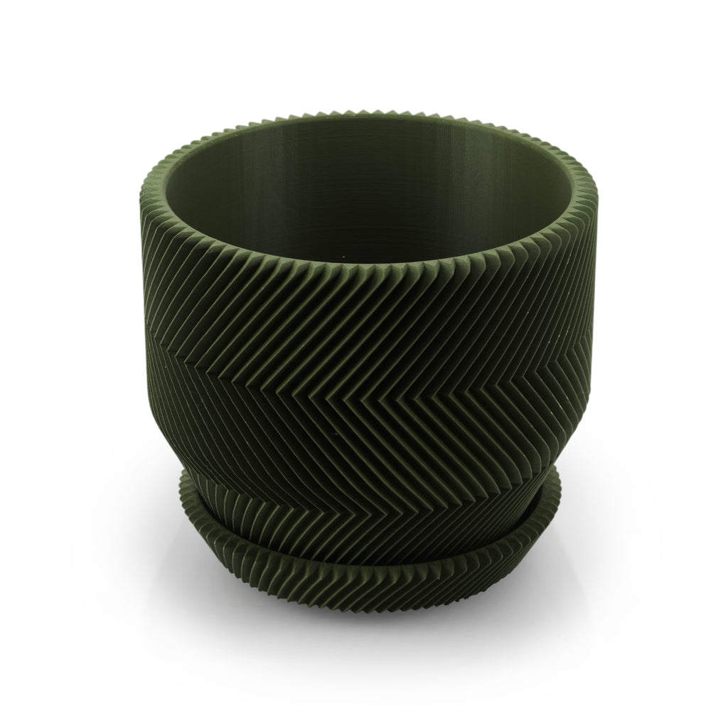 Green Acrylic 3D Printed Planter