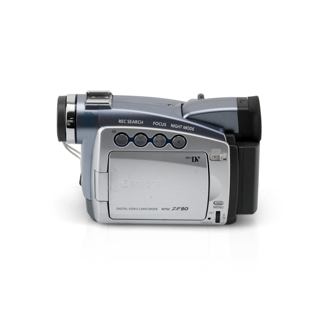 Silver / Blue Canon Camcorder