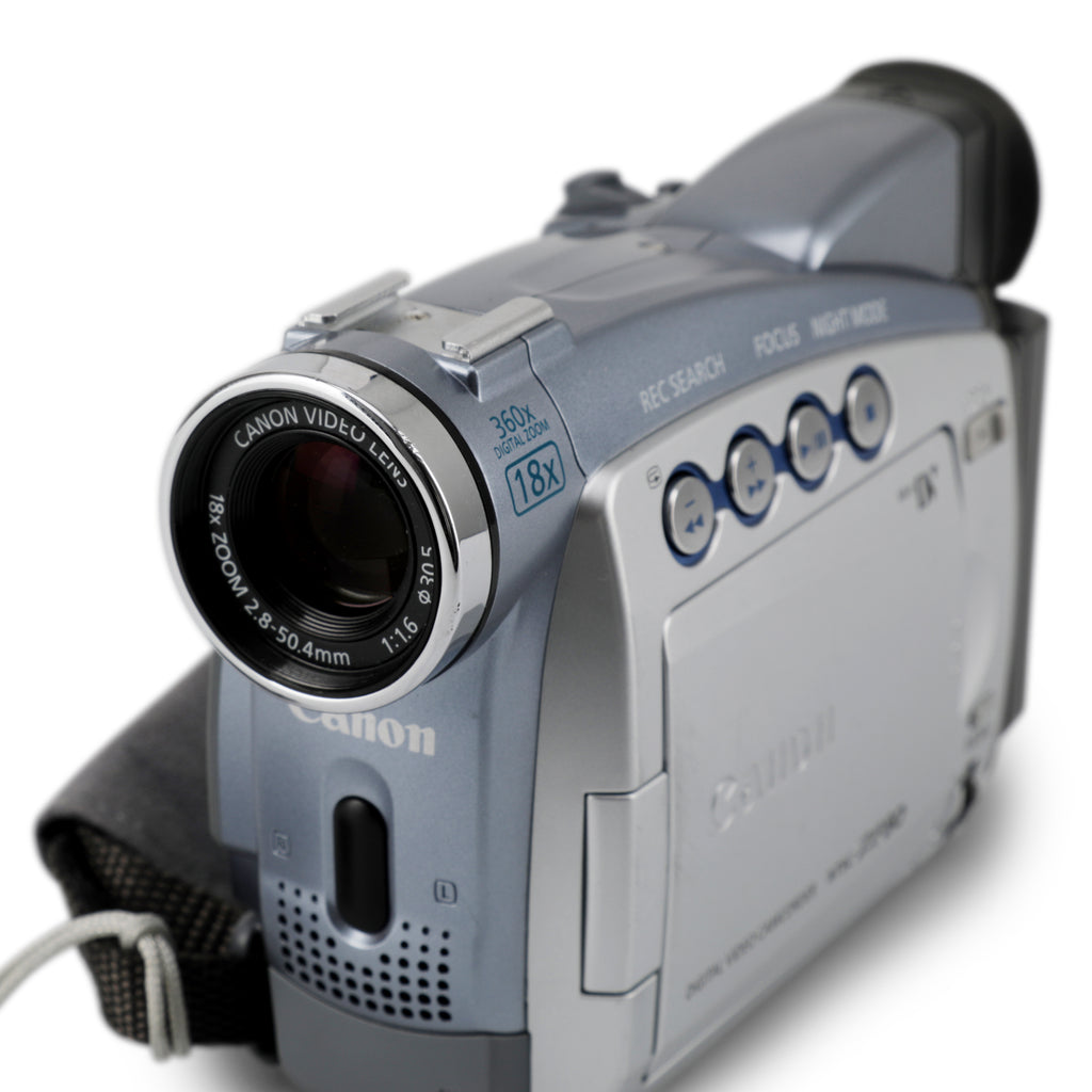 Silver / Blue Canon Camcorder