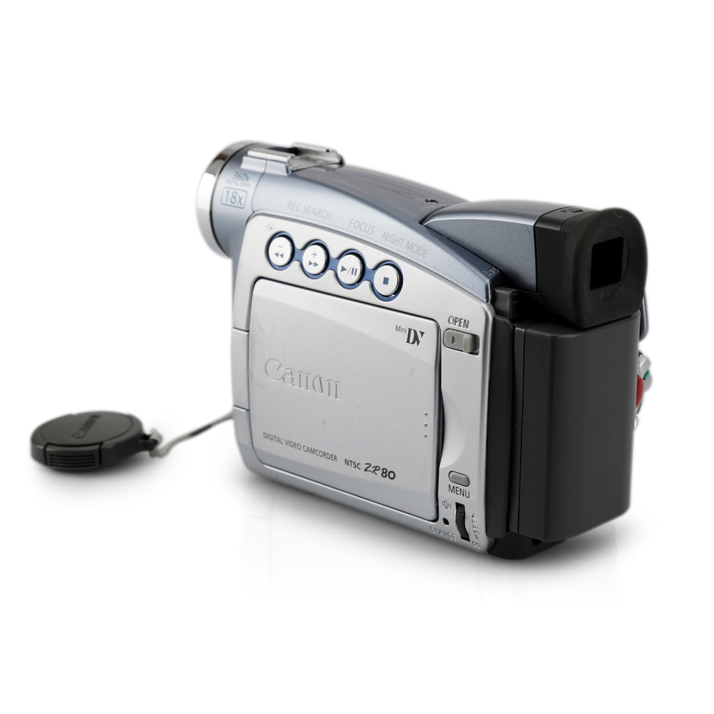 Silver / Blue Canon Camcorder