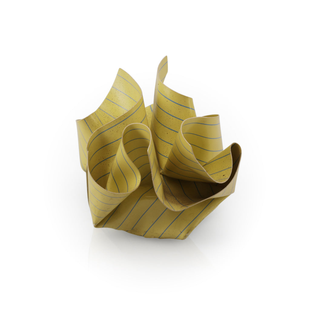 Faux Crumpled Yellow Paper