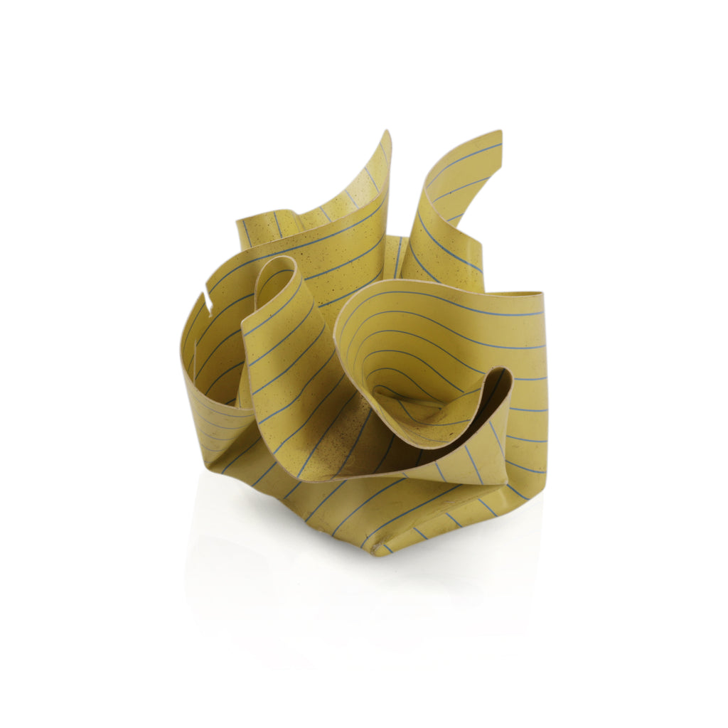 Faux Crumpled Yellow Paper