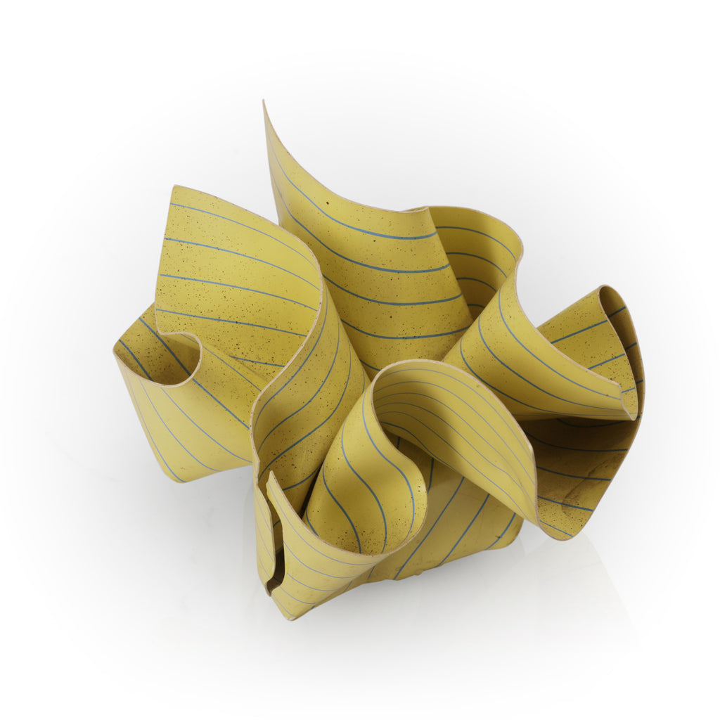 Faux Crumpled Yellow Paper