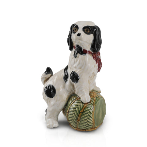 Small Ceramic Dog on a Ball (A+D)