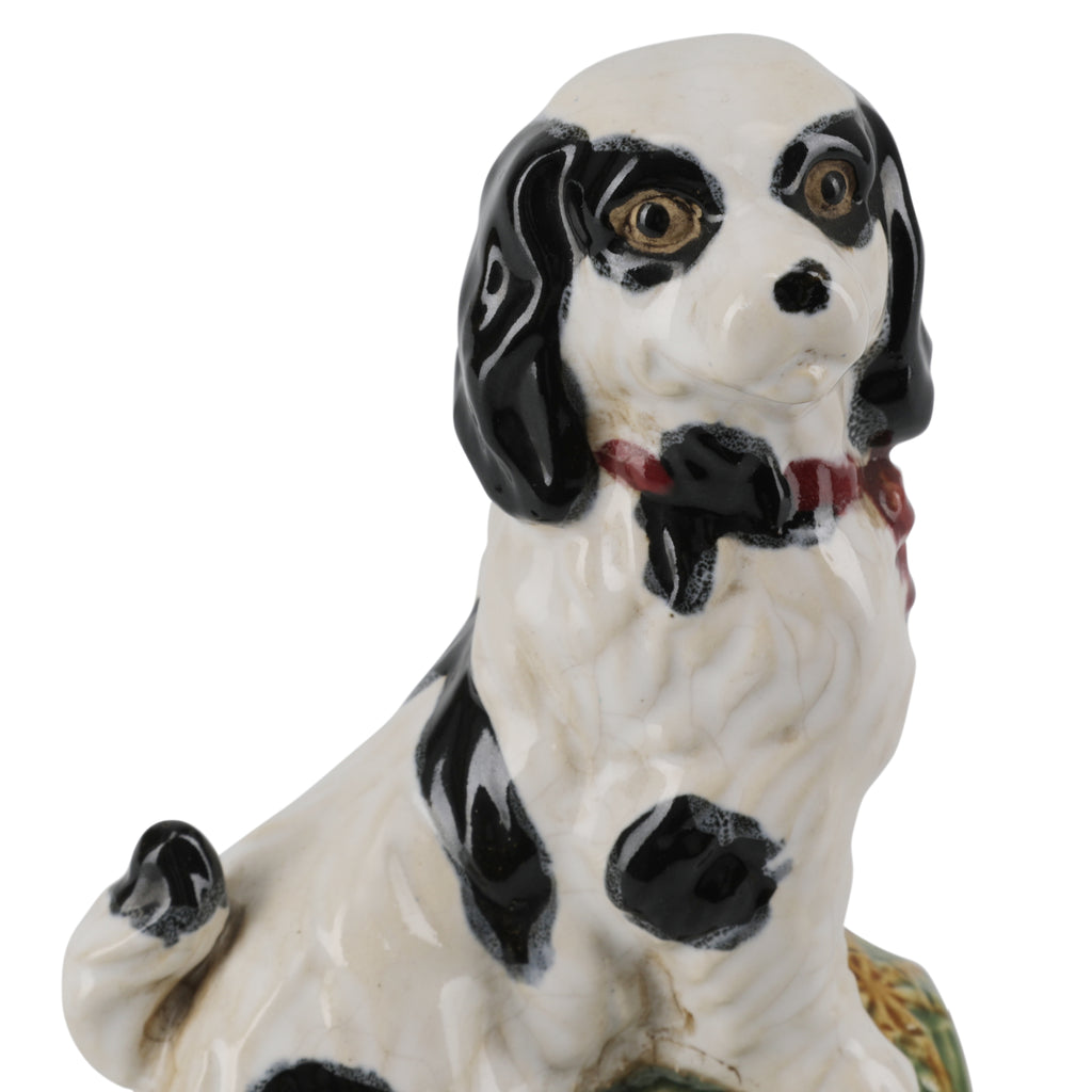 Small Ceramic Dog on a Ball (A+D)