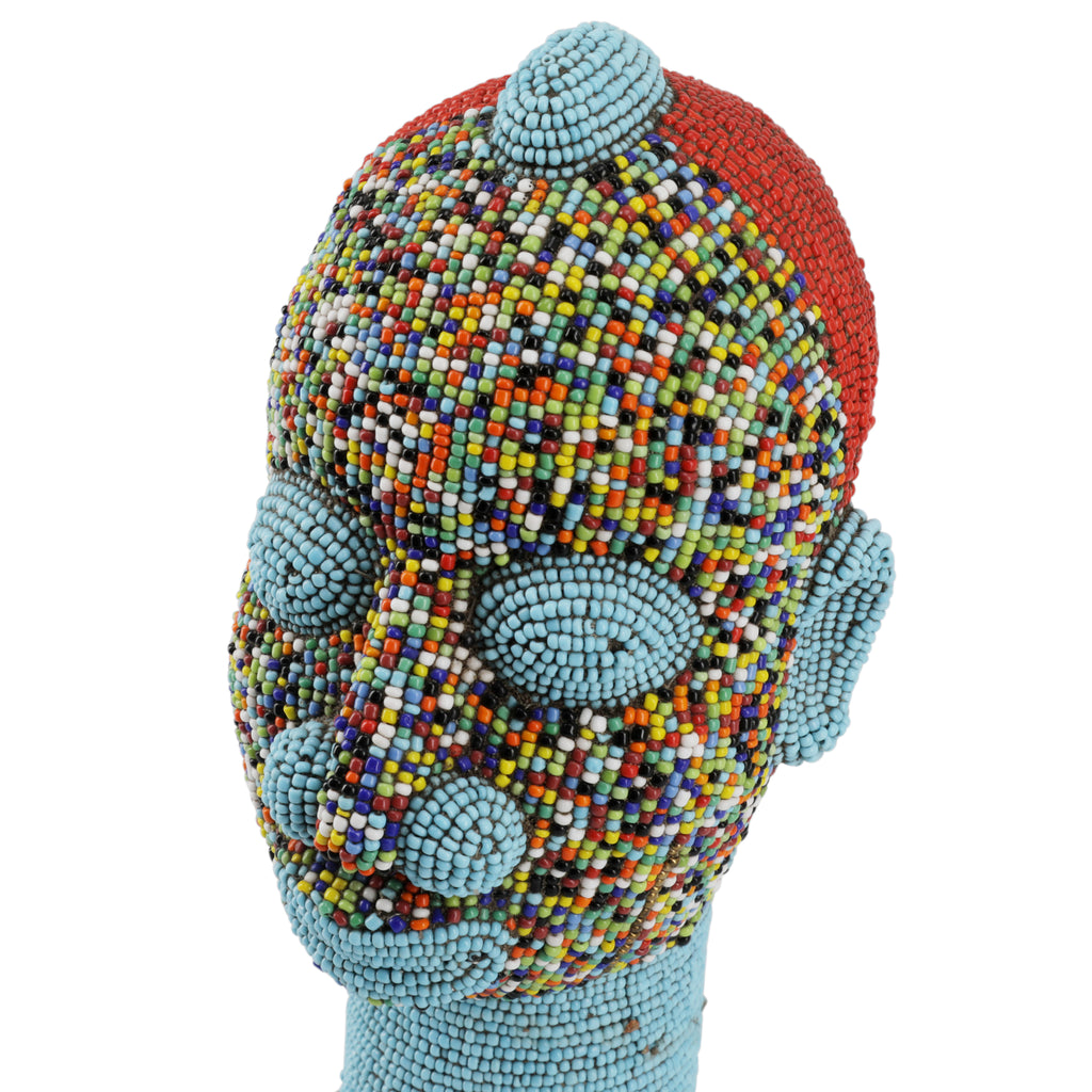 Multicolor Beaded African Bust (A+D)