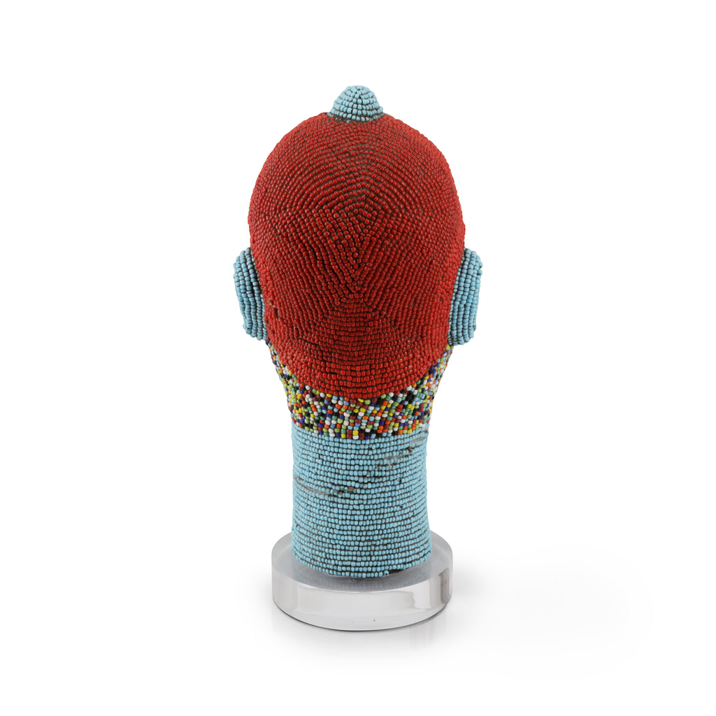 Multicolor Beaded African Bust (A+D)