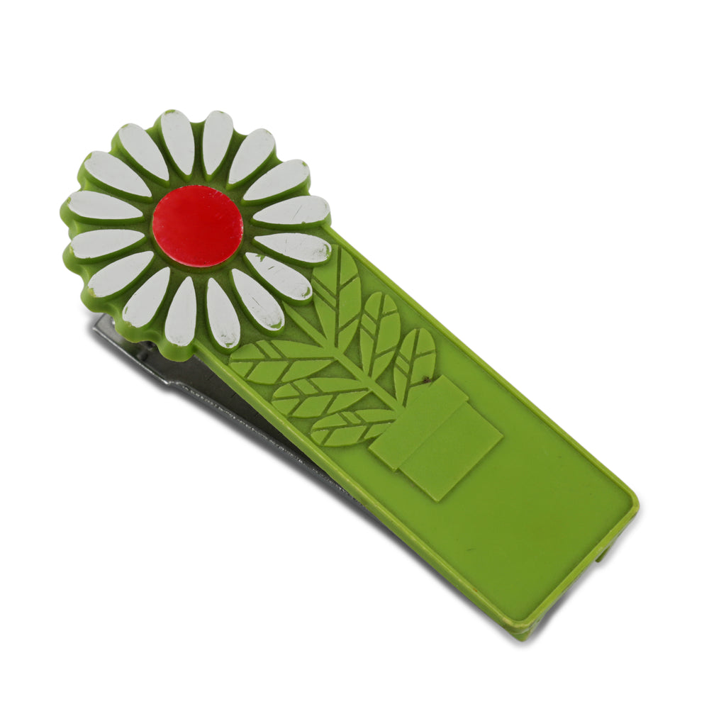 Vintage Green Flower Stapler