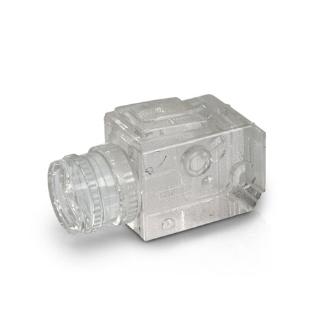 Glass Video Camera Paperweight (A+D)