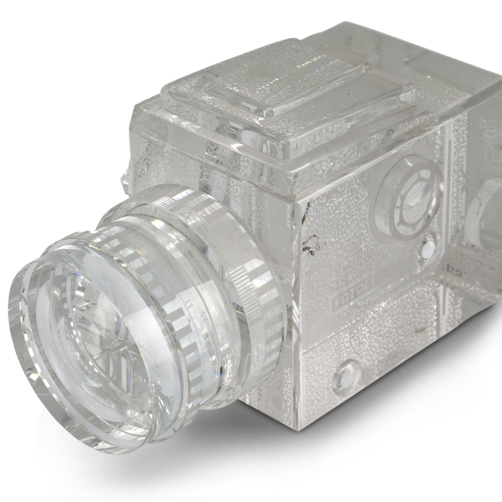 Glass Video Camera Paperweight (A+D)