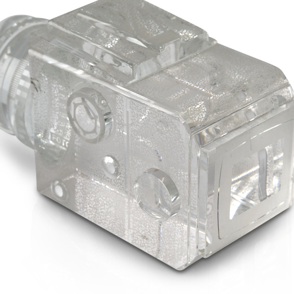 Glass Video Camera Paperweight (A+D)