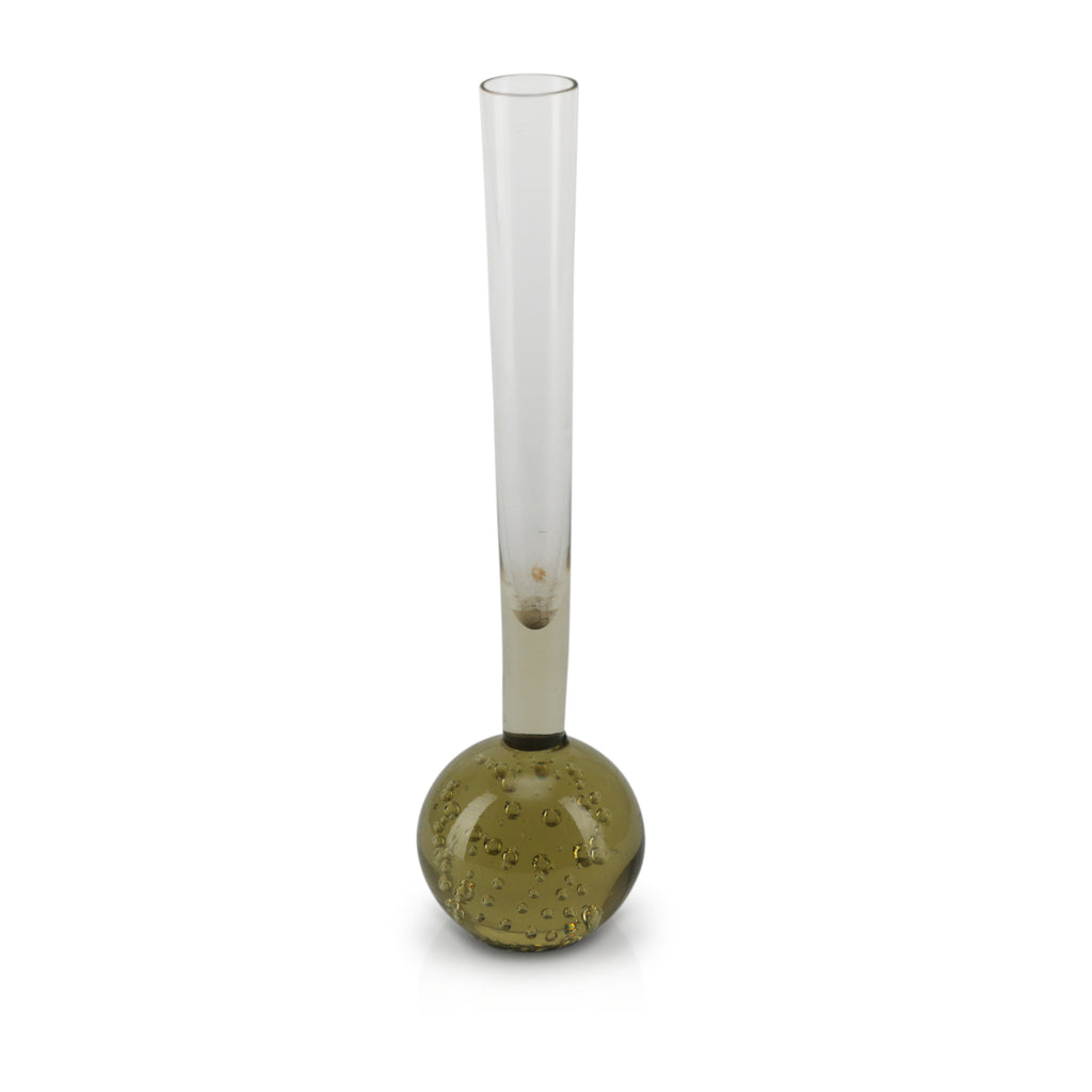 Olive Green Glass Sculpture (A+D)