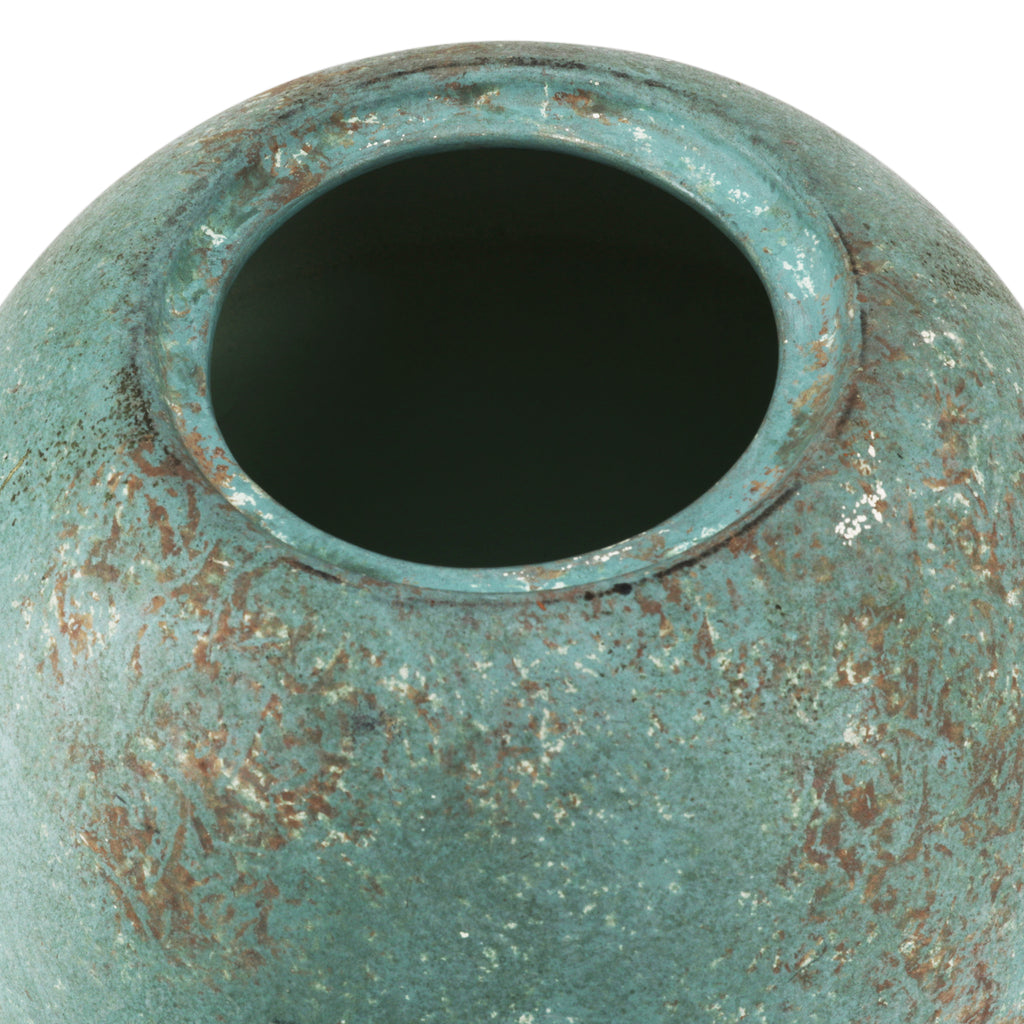 Turquoise Acorn Vase / Urn (A+D)
