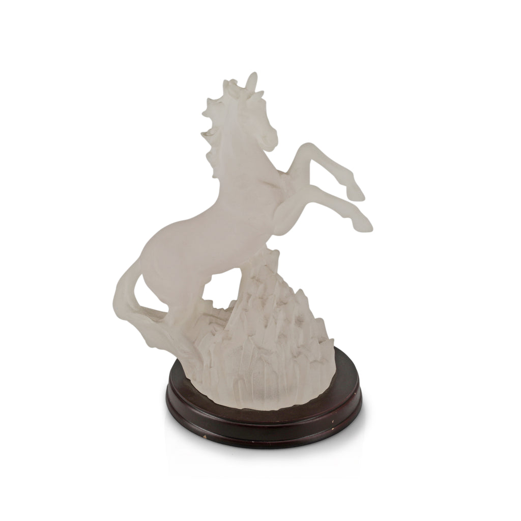 Frosted Acrylic Horse Table Sculpture (A+D)
