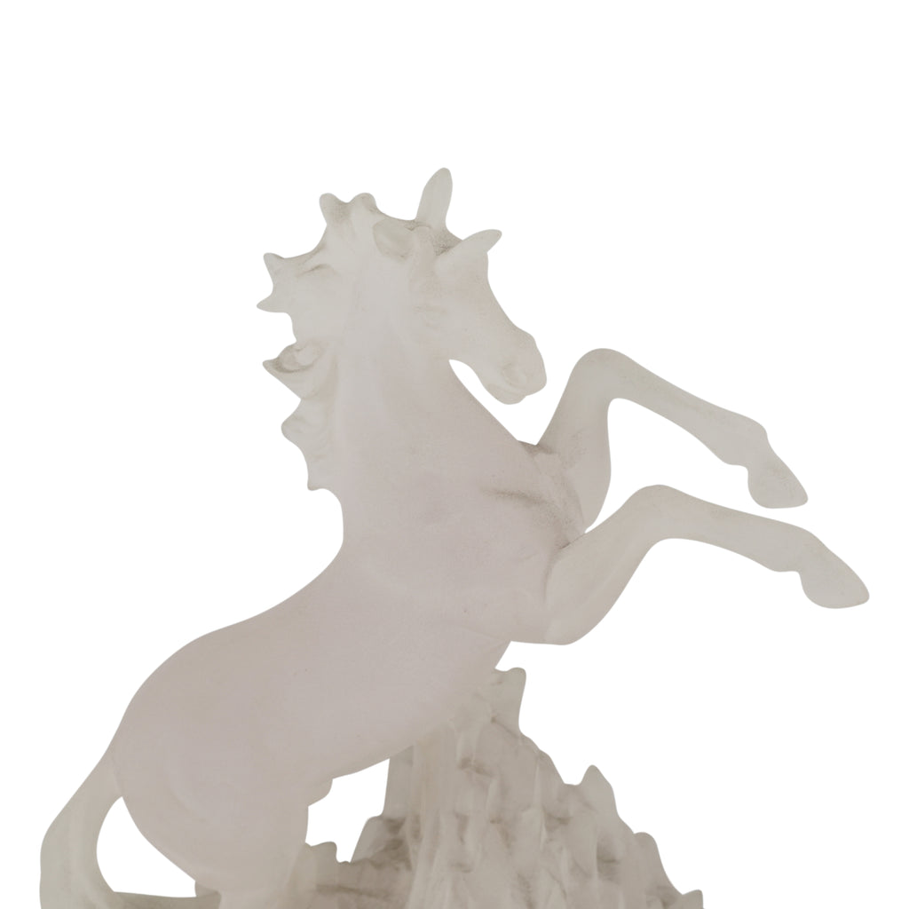 Frosted Acrylic Horse Table Sculpture (A+D)