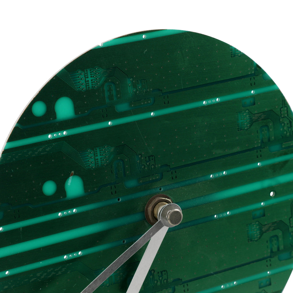 Green Computer Chip Clock