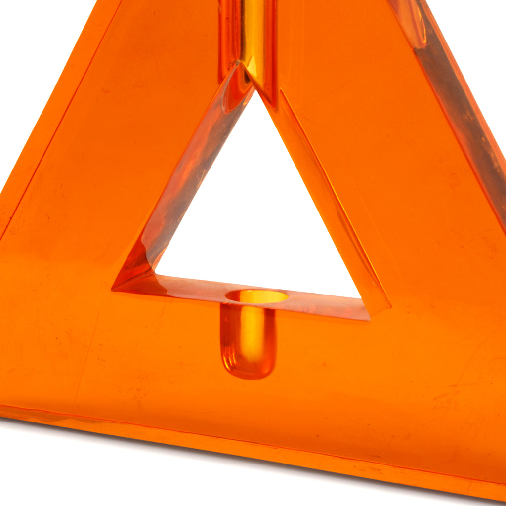 Orange Acrylic Triangle Sculpture