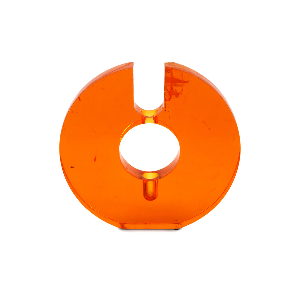 Orange Acrylic Circle Sculpture
