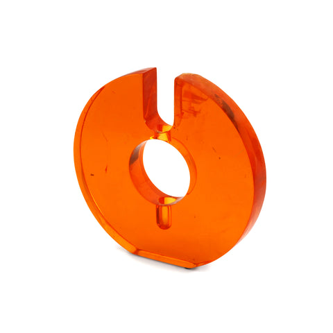 Orange Acrylic Circle Sculpture