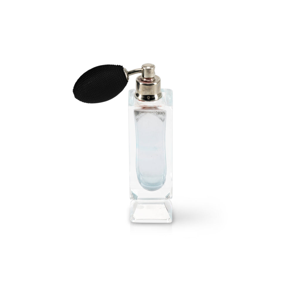 Clear Rectangular Glass Perfume Bottle w/ Pump (A+D)