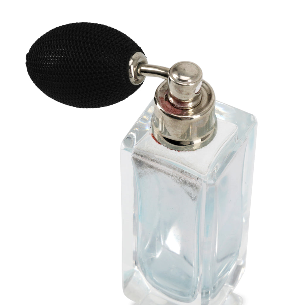 Clear Rectangular Glass Perfume Bottle w/ Pump (A+D)