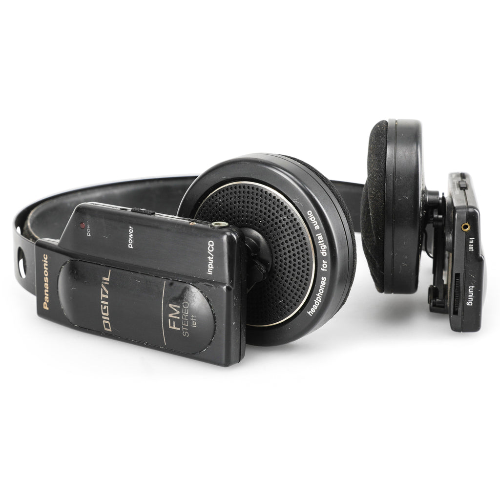 Black Panasonic Radio Headphones