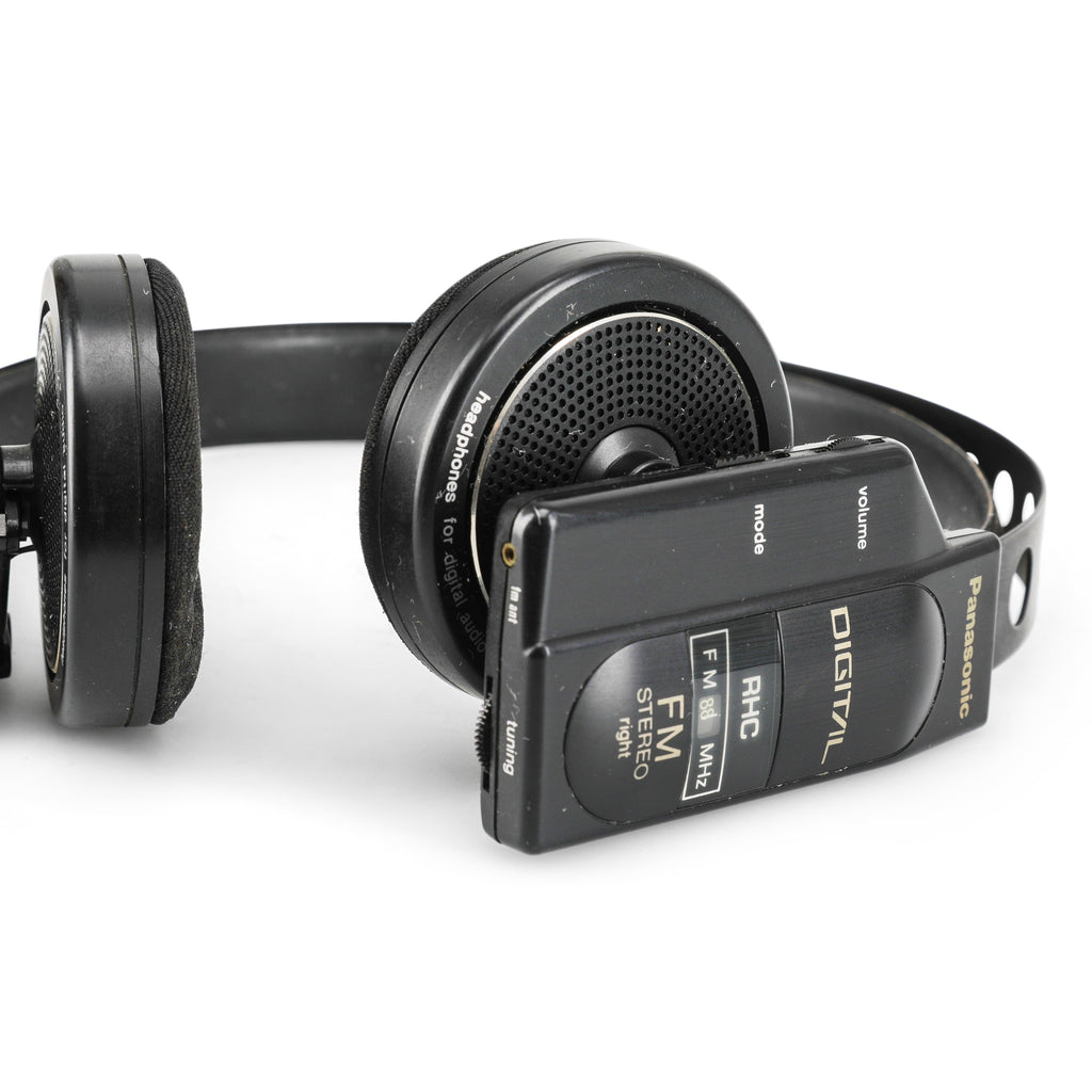 Black Panasonic Radio Headphones