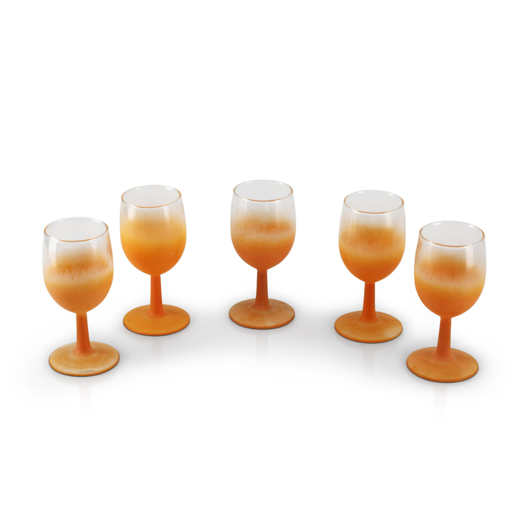 Orange Ombre Stemware