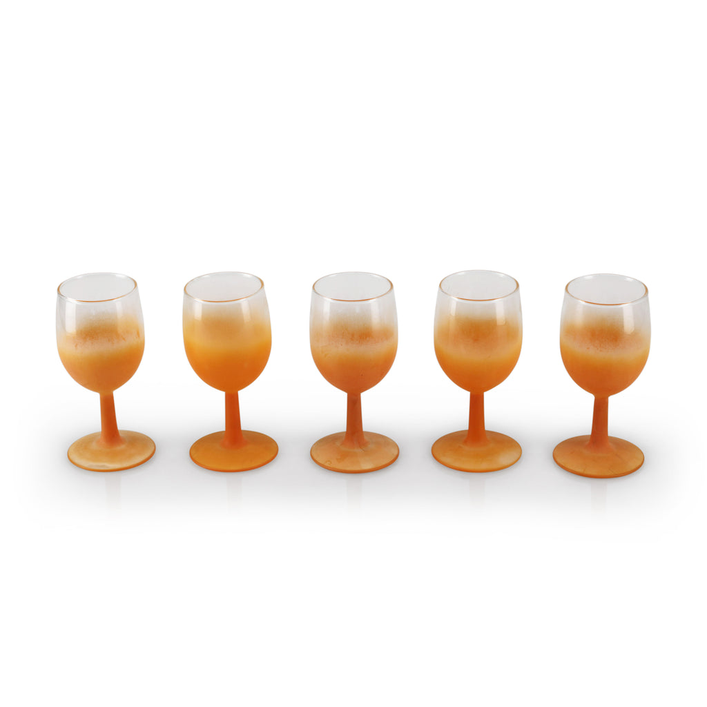 Orange Ombre Stemware