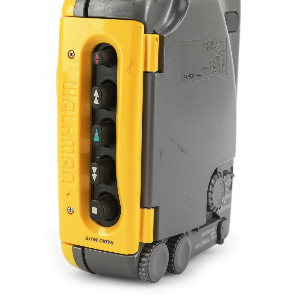 Vintage Yellow Sony Walkman Sports Cassette Player / Radio