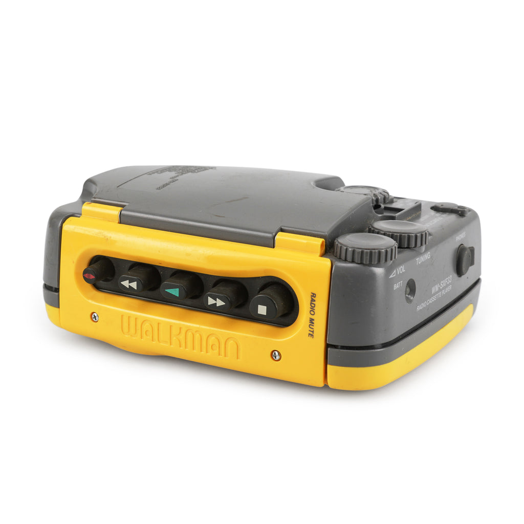 Vintage Yellow Sony Walkman Sports Cassette Player / Radio