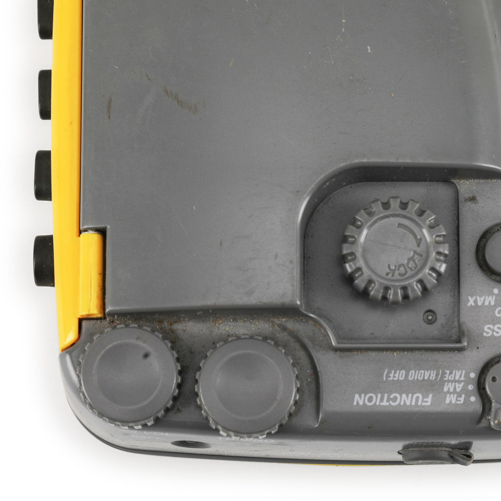 Vintage Yellow Sony Walkman Sports Cassette Player / Radio