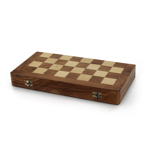 Folding Portable Wood Chess Set
