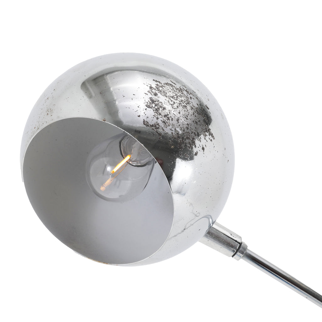 Curved Chrome Floor Lamp