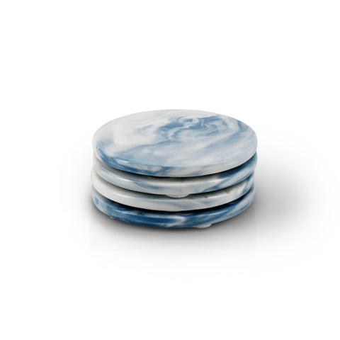 Blue / White Cloud Coasters (A+D)