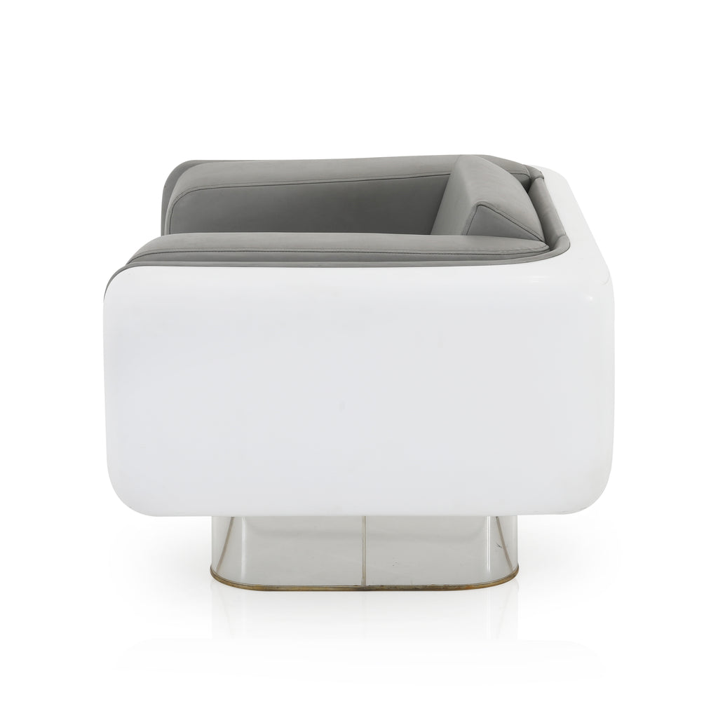 Grey & White Space Age Chair