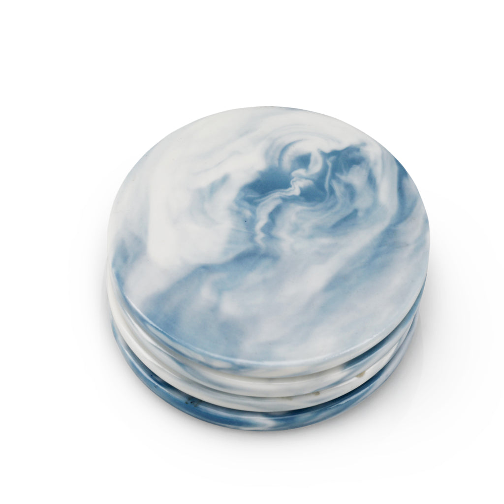 Blue / White Cloud Coasters (A+D)