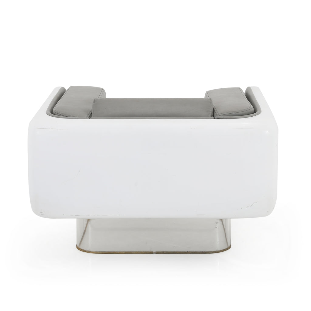 Grey & White Space Age Chair