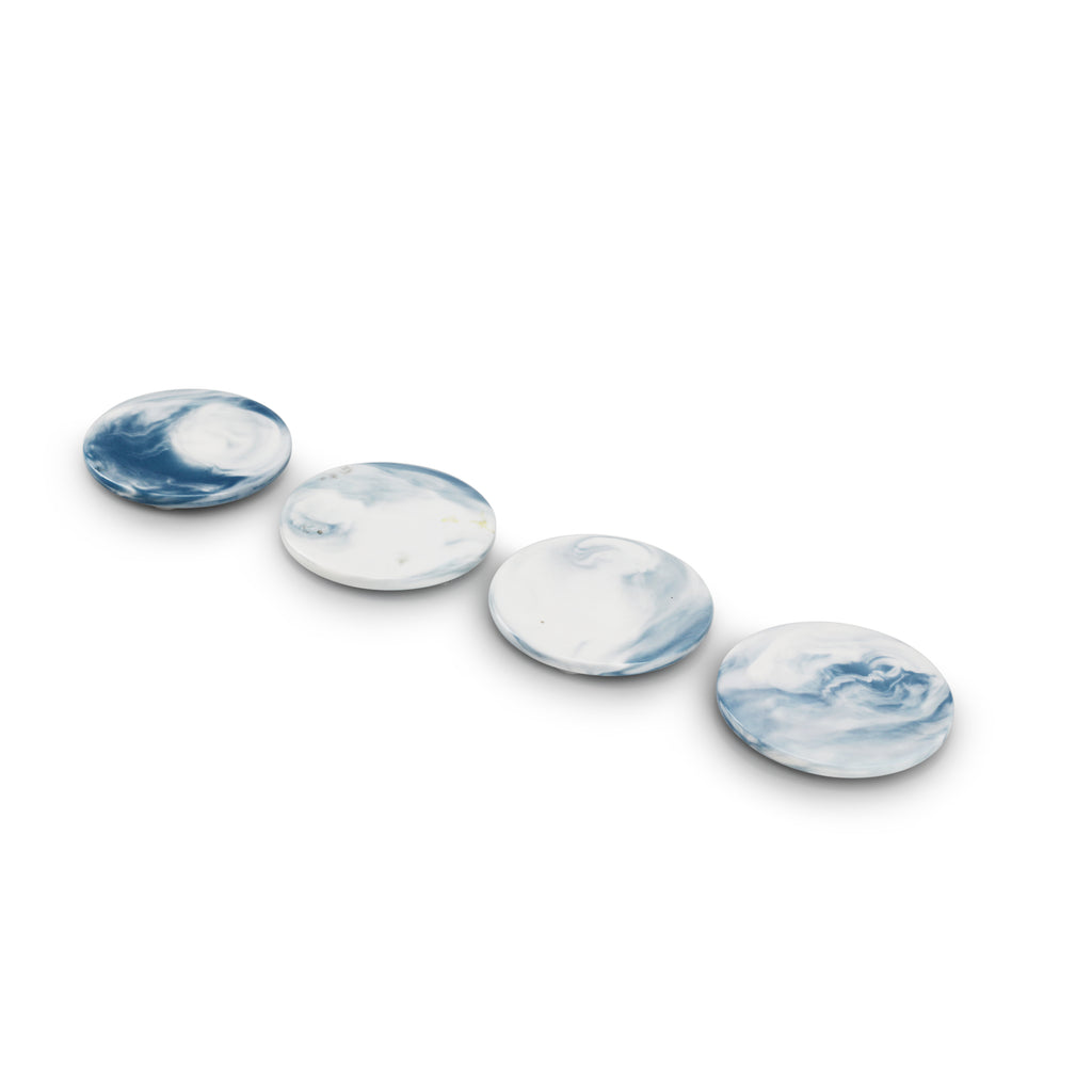 Blue / White Cloud Coasters (A+D)