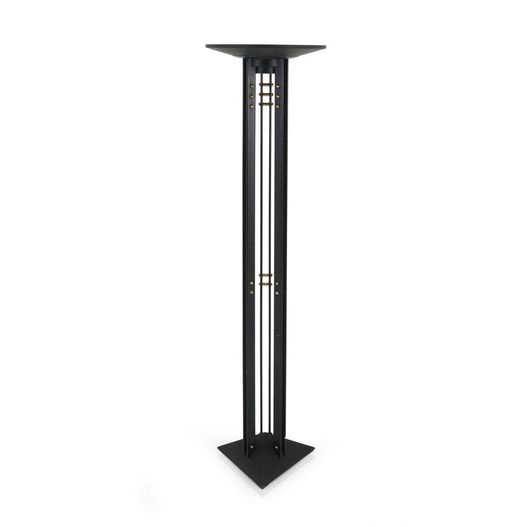 Large Black Torchiere