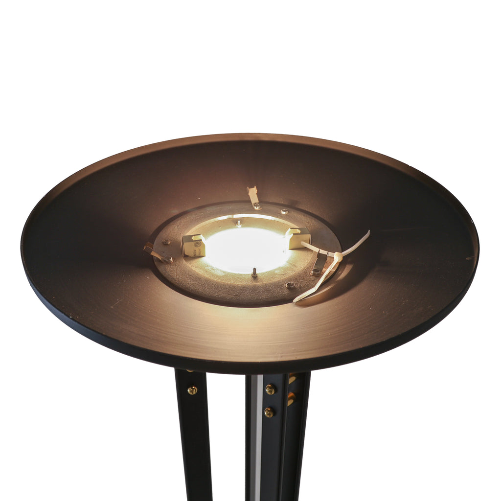 Large Black Torchiere