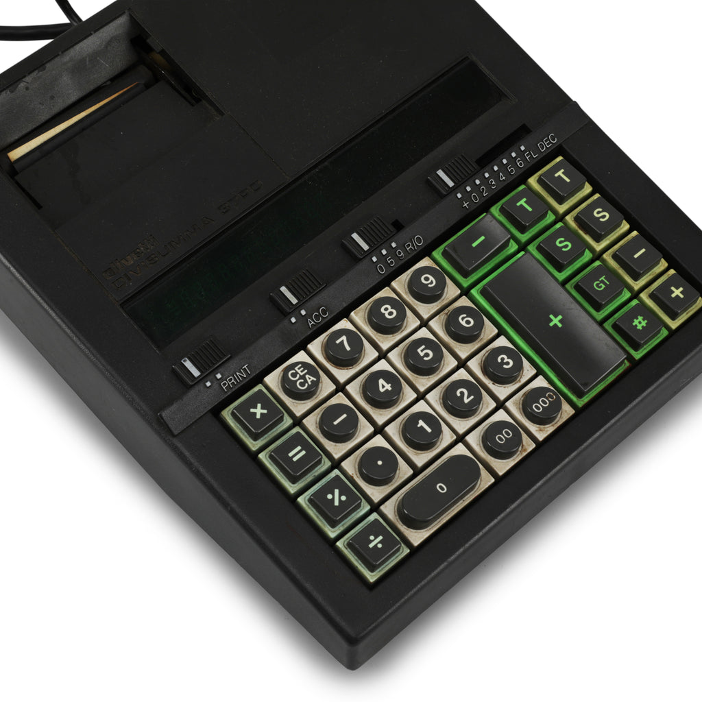 Black Calculator with Receipt Spool