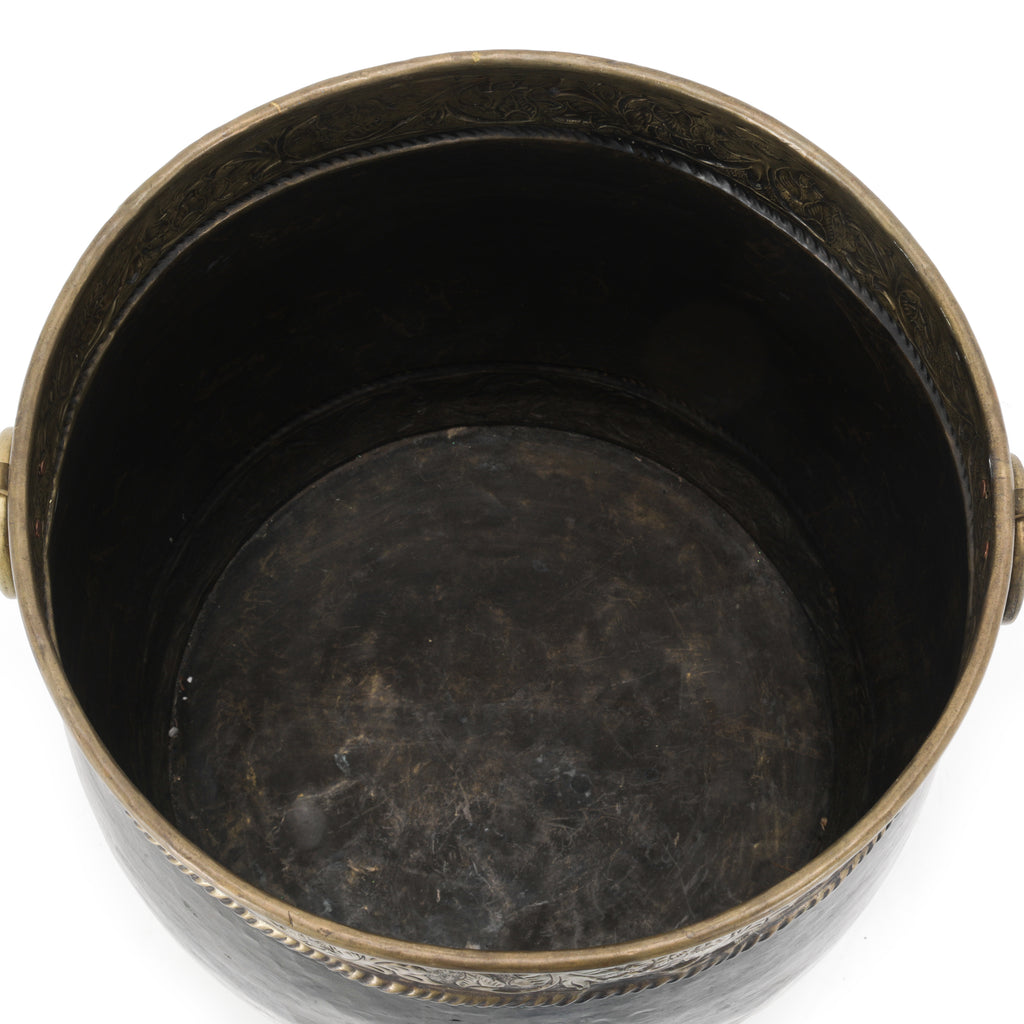 Black & Gold Trash Can