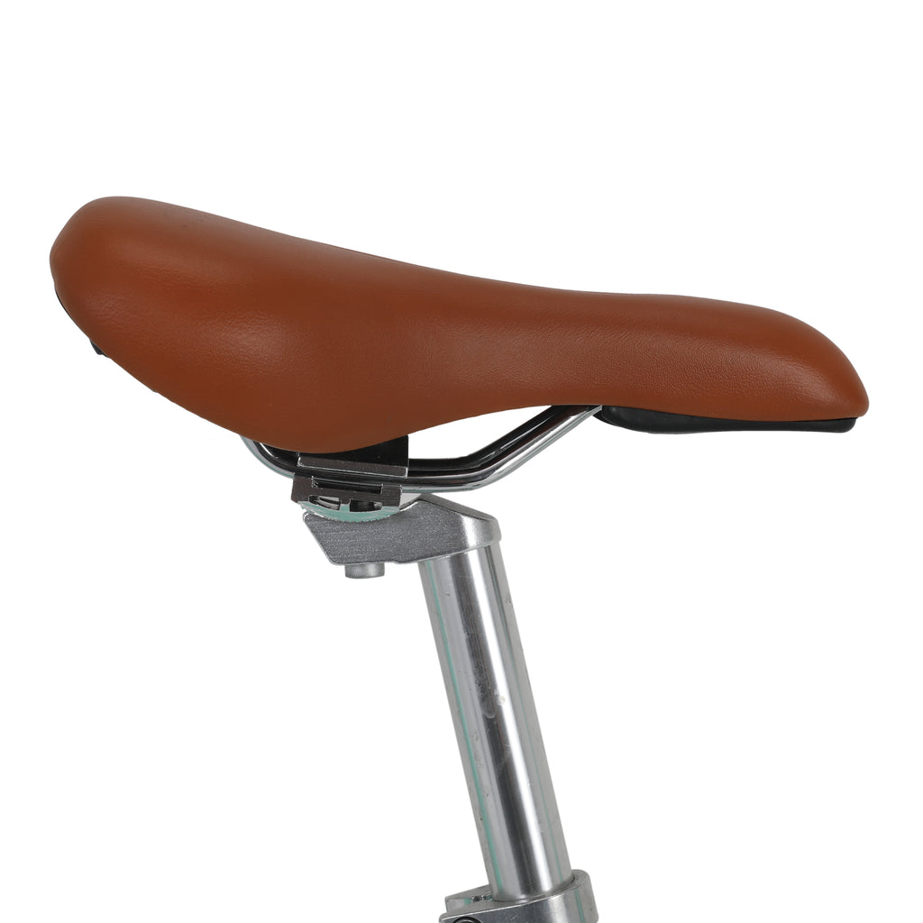 Teal Aceger Kids Bicycle with Brown Seat & Basket