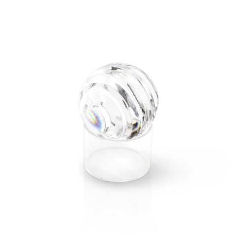 Textured Glass Paperweight Sphere w/ Stand (A+D)