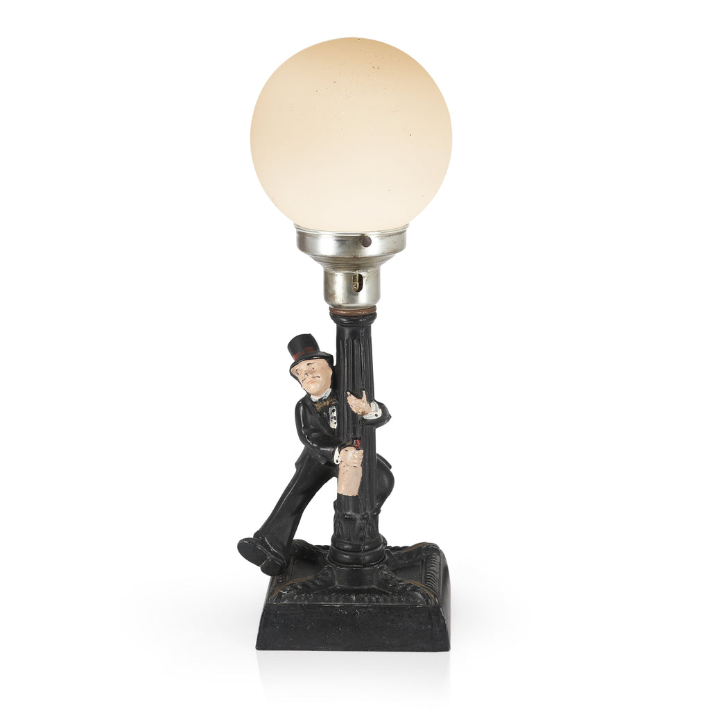 Black Novelty Orb Table Lamp