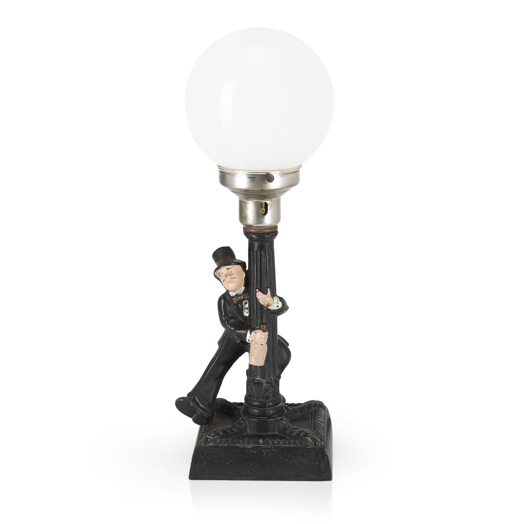 Black Novelty Orb Table Lamp